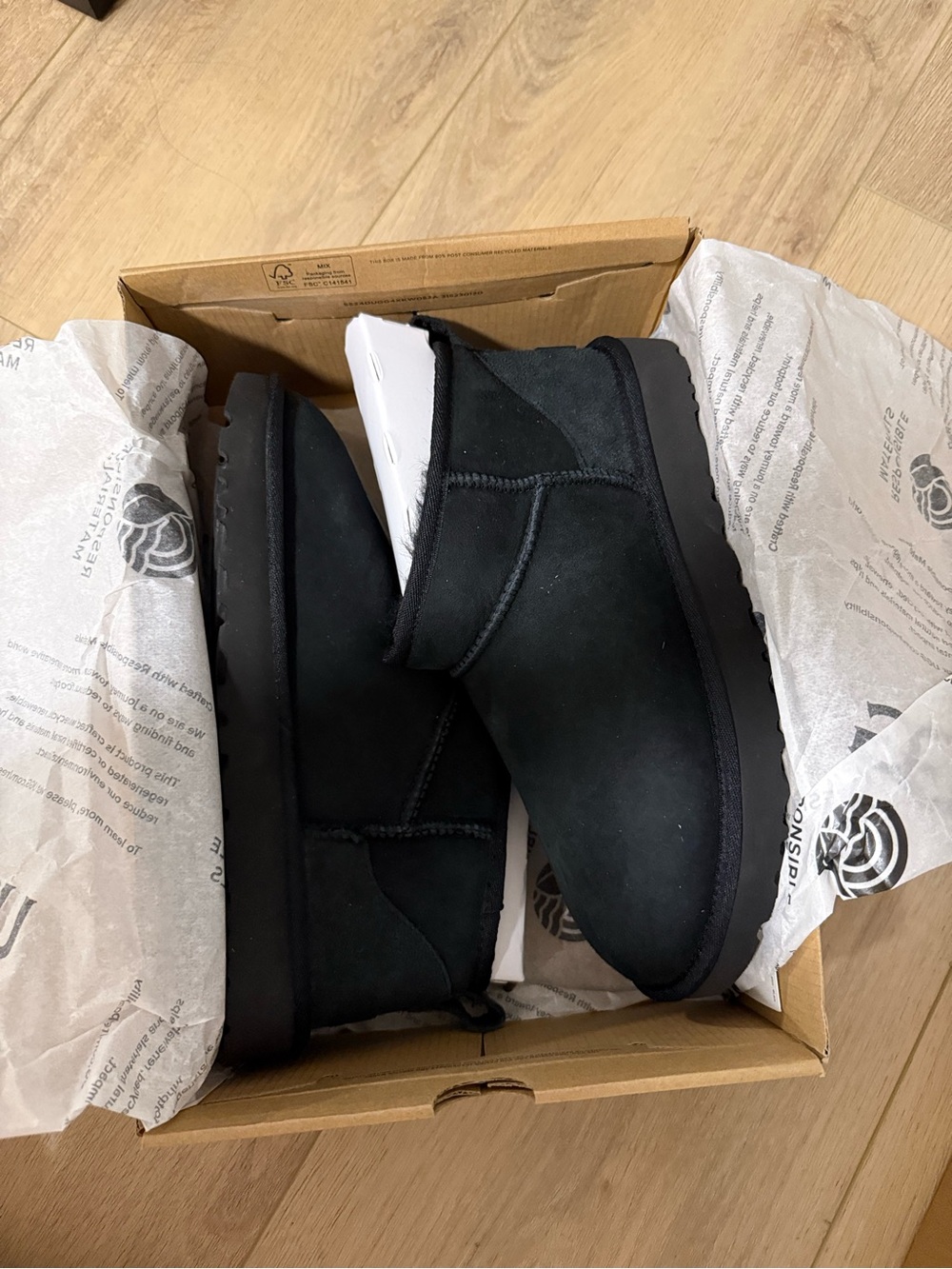 Women’s Black Ultra Mini Ugg Boots